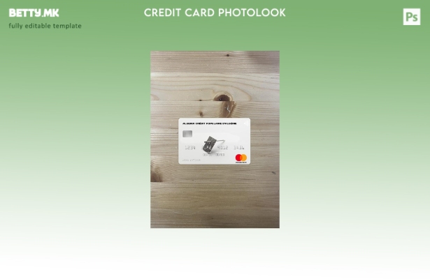 модерен стил Algeria Crédit Populaire d'Algérie mastercard photolook преден шабл